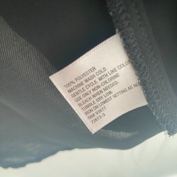 Black Sheer Worthington Blouse size Medium dress shirt - Picture 10 of 10